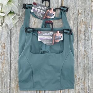 Women’s Square Neck Sports Bra Medium Support 2-Pack Size S